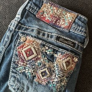 Miss Me Blue Skinny Jeans